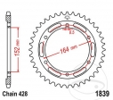 Πίσω γρανάζι JTR1839.55 (βήμα 428) - Yamaha SR 400 - Επέτειος / SR 500 SP δισκόφρενα / SR 500 S