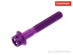 Παξινάκι καπάκι Pro Bolt M5 x 0.80 x 30 mm αλουμινίου αγώνων μωβ - JM