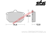 Πλακέτες φρένων πίσω - SBS 549HF (κεραμικές) - (SBS)