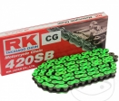 Πρότυπο αλυσίδας RK πράσινο νεον GN420 SB / 130 - Aprilia RS4 50 / Αντίγραφο / Derbi Senda 50