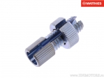 Ρυθμιστικό βίδα καλωδίου - M8 x 1.25 x 28 χιλιοστά ασημί - JM