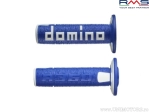 Σετ λαβές μοτοσικλέτας cross - enduro Domino - χρώμα: μπλε/λευκό (μήκος: 120 mm) - RMS
