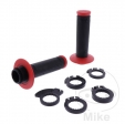 Σετ λαβές τιμονιού 708 μαύρο κόκκινο Progrip D: 22 mm L: 125 mm κλειστές - JM