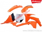 Σετ πλαστικών (λευκά - πορτοκαλί) - KTM EXC / EXC-F / EXC Six Days ('12-'13) - Polisport
