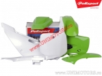 Σετ πλαστικών (λευκό - πράσινο) - Kawasaki KLX 110 A ('02-'09) / Suzuki DR-Z 110 ('03-'05) - Polisport