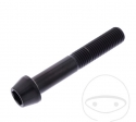 Στρογγυλός κωνικός βίδα Pro Bolt M10 x 1.25 x 60 mm ανοξείδωτο ατσάλι A4 μαύρο - JM