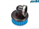 Φίλτρο αέρα (100mm / 80mm / 38mm, γωνία 90°) - μπλε - Polini