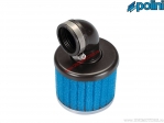 Φίλτρο αέρα (130mm / 80mm / 34mm, γωνία 90°) - μπλε - Polini