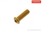 Болт с обли глава Pro Bolt M5 x 0.80 x 16 mm алуминий златист - JM