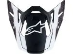 Визьор за каска Supertech M10 - Черен, Бял, Мат - Възрастен - Един Размер - 01321718
