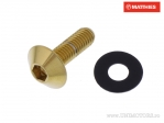 Винт капак бомбе Pro Bolt M5 x 0.80 x 16 мм инокс A4 златист - JM