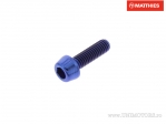 Винт капак кръгъл коничен Pro Bolt M3 x 0.50 x 10 mm титан син - JM
