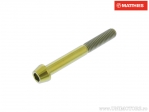 Винт капак кръгъл коничен Pro Bolt M8 x 1.25 x 65 мм титаниев златист - JM