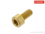 Винт капак кръгъл Pro Bolt M6 x 1.00 x 12 мм алуминиево златно - JM