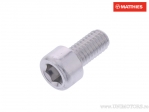 Винт капак кръгъл Pro Bolt M6 x 1.00 x 12 мм алуминиев сребърен - JM
