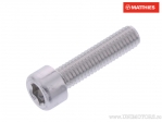 Винт капак кръгъл Pro Bolt M6 x 1.00 x 25 мм алуминий сребрист - JM