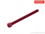 Винт капак кръгъл Pro Bolt M6 x 1.00 x 70 мм алуминий червен - JM