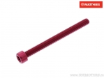 Винт капак Pro Bolt M6 x 1.00 x 65 мм алуминий червен - JM