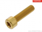 Винт капачка Pro Bolt M8 x 1.25 x 30 mm алуминиево златно - JM
