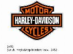 Винт, машинен/с плоска глава, неръждаем - 2452 - Harley-Davidson