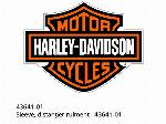 Втулка, дистанционер на лагер - 43641-01 - Harley-Davidson