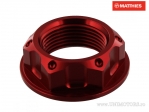 Гайка за горна тройна скоба Pro Bolt M24 x 1.50 mm алуминий червена - Honda CB 650 / Kawas