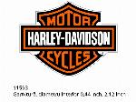 Гумен уплътнител, вътрешен диаметър 0.44 инча, 2.12 инча - 11593 - Harley-Davidson