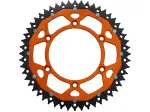 Двоен заден пиньон оранжев 52 зъба (стъпка 520) - GAS GAS EC 250 / HUSQVARNA FC 250 / KTM DUKE 
