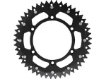 Двоен заден пиньон черен 49 зъба (стъпка 520) - KAWASAKI KLX 400 R / SUZUKI DR 250 / DR 350 / DR-