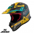 Каска за офроуд Axxis модел MX-Kids Wolverine B3 жълт мат - за деца - Жълт мат, S деца