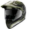 Каска за офроуд MT Synchrony Duo Sport Tourer черно/зелено военно мат с визор (интег
