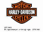 Комплект, капак/уплътнение, съединител, черен - 25700988 - Harley-Davidson
