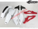 Комплект пластмаси (бял / червен / черен) - Husqvarna TC 250 ('09-'12) / TC 250 R ('13) / TC 450 