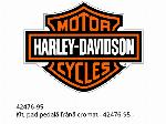 Комплект, хромирана подложка за педал на спирачка - - 42476-95 - Harley-Davidson