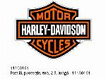 Подложка, протектор, тръба, 2.5, дълга - 11100161 - Harley-Davidson