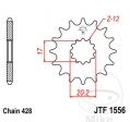Преден пиньон JTF1556.12 (стъпка 428) - JM