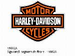 Пръстен, задържащ, обезопасяващ сегмент - 11082A - Harley-Davidson