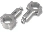 Скоби за монтаж на алуминиеви ръкохватки 7/8" - Сребристи, Полирани - M60021