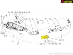 Топлинна защита за ауспух - тип: HSB16SO1R - материал: карбонова нишка - Akrapovi