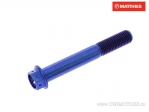 Шестостенен болт Pro Bolt M10 x 1.25 x 70 mm титан Racing син - JM