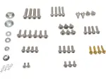 54 Piece Metric Euro Hardware Kit - Silver, Zinc Plated, Dacromet® - 24040671