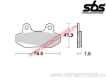 Achterremblokken - SBS 103CT (koolstoftechnologie) - (SBS)