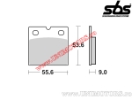 Achterremblokken - SBS 506LS (metallic / gesinterd) - (SBS)