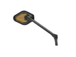 Adjustable Mirror Long Stem (18 cm) Black & Gold Edition - Black, Gold - 06401869