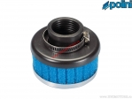 Air filter (63mm / 80mm / 32mm, right angle) - blue - Polini