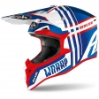 AIROH WRAAP GIOVANILE BLU/ROSSO ROTTO G: Taglia - XS