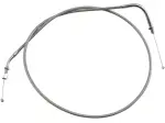 Armor Coat Stainless Steel Throttle/Idle Cable for Cruisers - Chrome - +15,2 cm (6") - 06500432