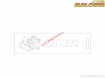Aufkleber (Abziehbild) "MHR" 13cm - weiß - Malossi