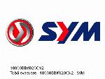 Auspufftopf - 18000BBK020CN2 - SYM