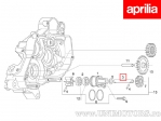 Ax pompa apa Rotax 122/123 - Aprilia RS125 / RX125 / Classic 125 / ETX 125 / MX 125 / SX 125 2T - (Aprilia)